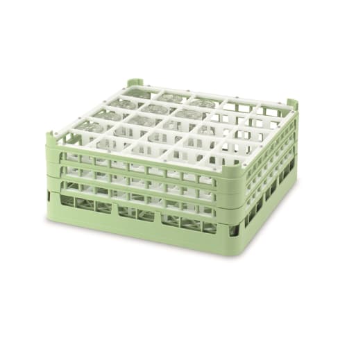 Glass Rack, 25-Compartment Medium, Green